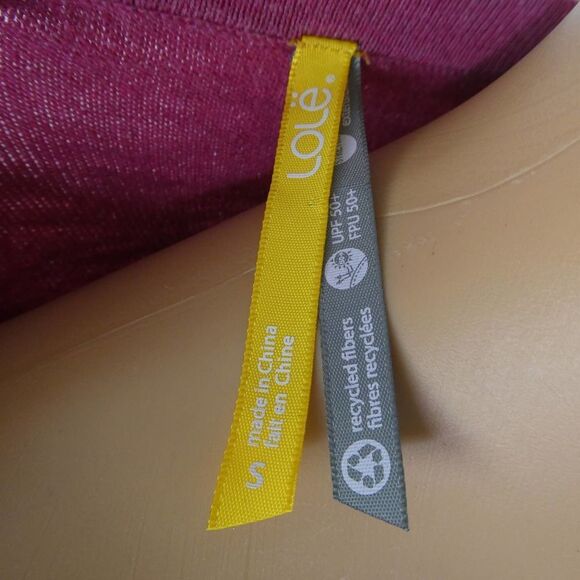 Lole Imagine Tunic Long Tab Sleeve Scoop Neck Front Pockets Rose Pink Small - Picture 8 of 10